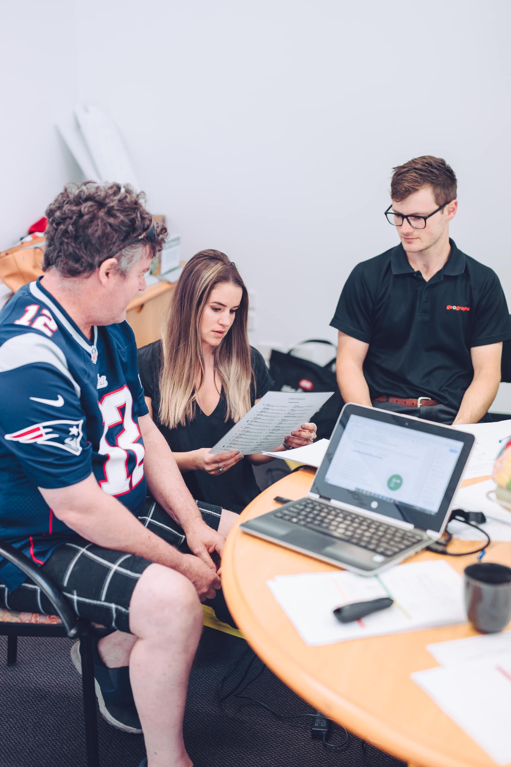 Technical leaders in a collaborative workshop setting
